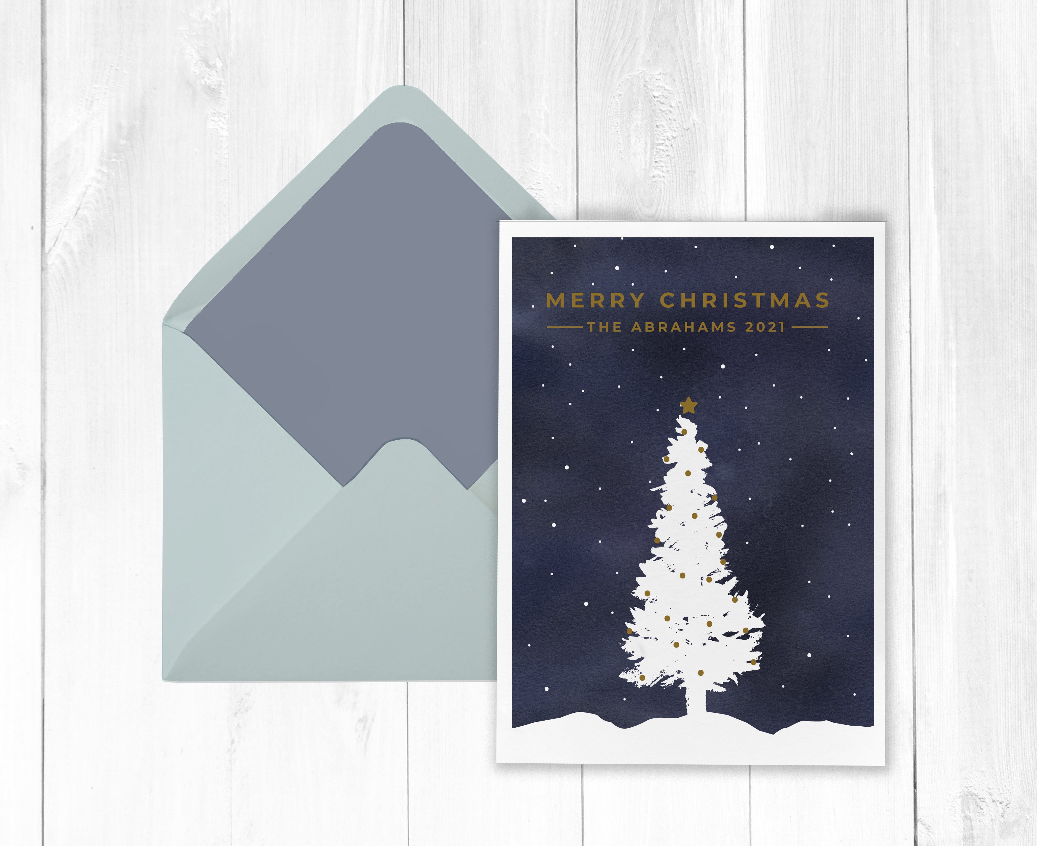 Minimal Tree Christmas Card