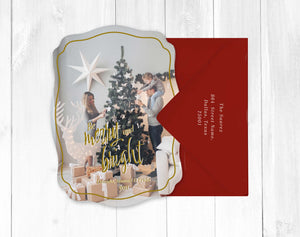 Be Merry and Bright Christmas Photo Card