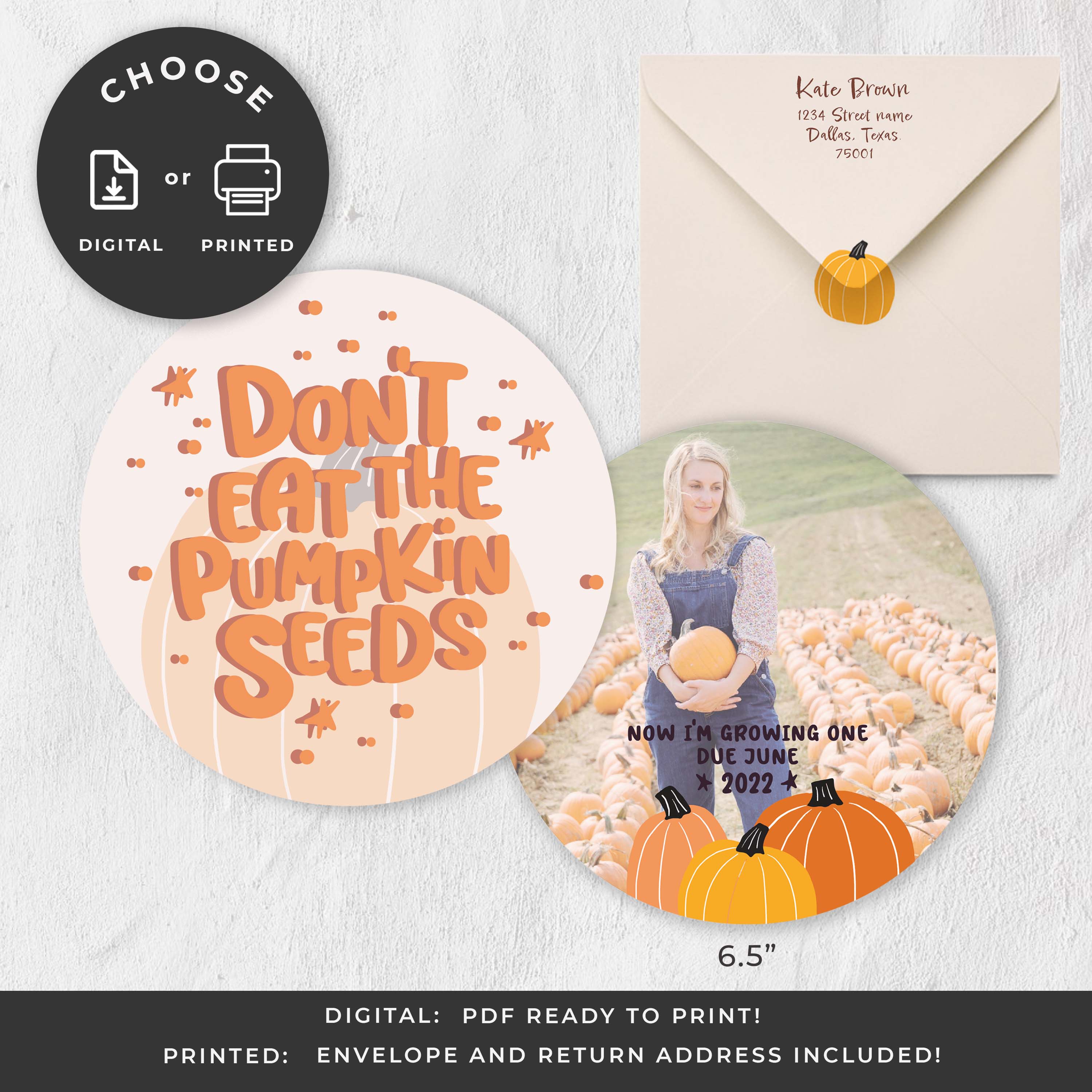 Pumpkin Seeds Pregnancy Announcement