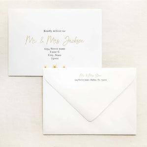 Celestial Gold Star Engagement Party Invite
