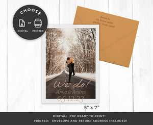 Simple Photo Wedding Save the Date
