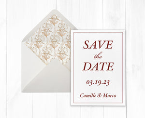 Floral Wedding Save the Date