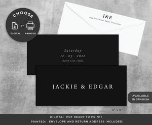 Minimal Style Save the Date